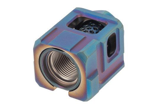 CGS Group Qube 9mm Pistol compensator Violet 1/2x28